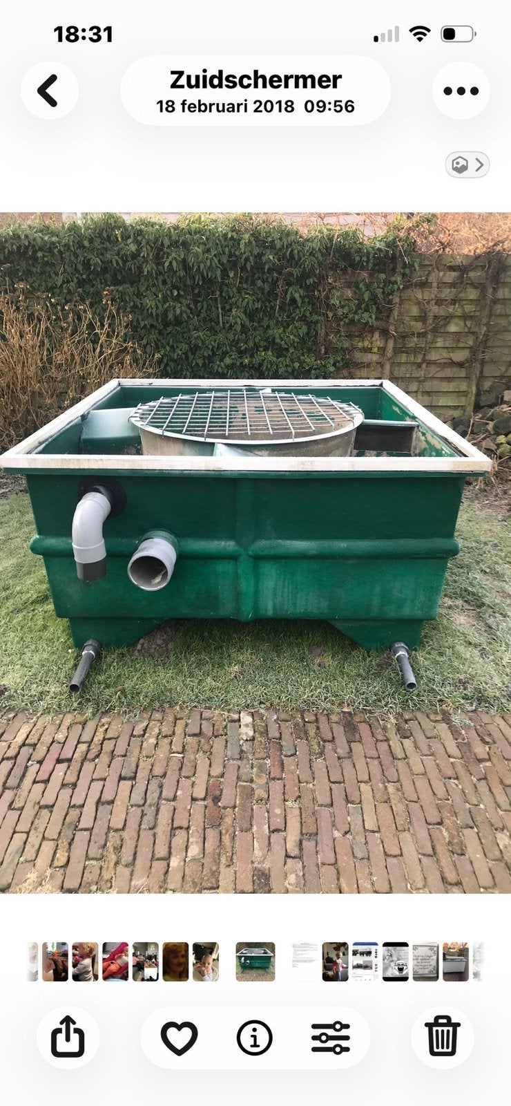 Te koop vijverfilter, Ophalen, Gebruikt