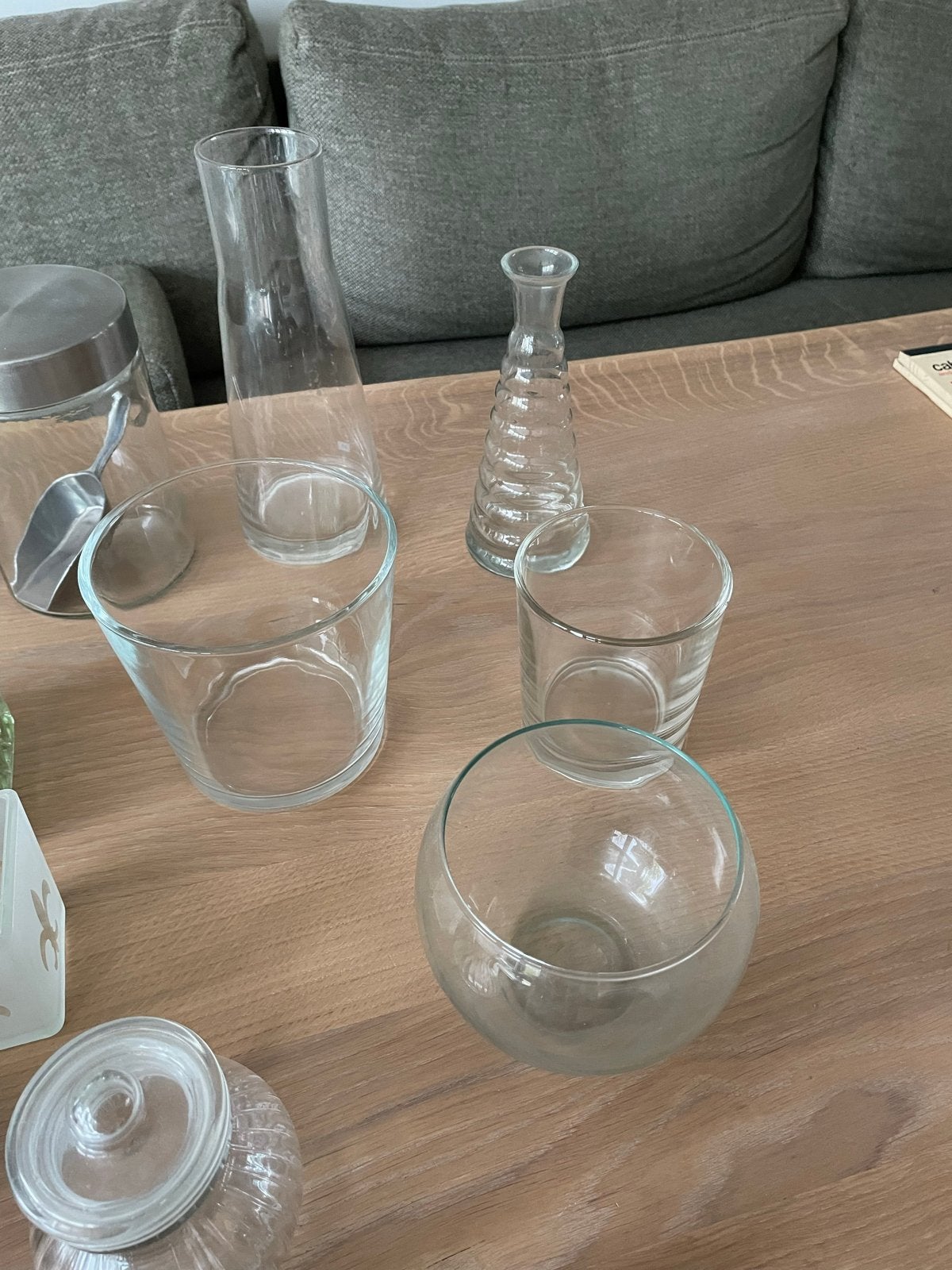 Diverse Glazen Vazen & Potten Set - Decoratief & Praktisch, Ophalen
