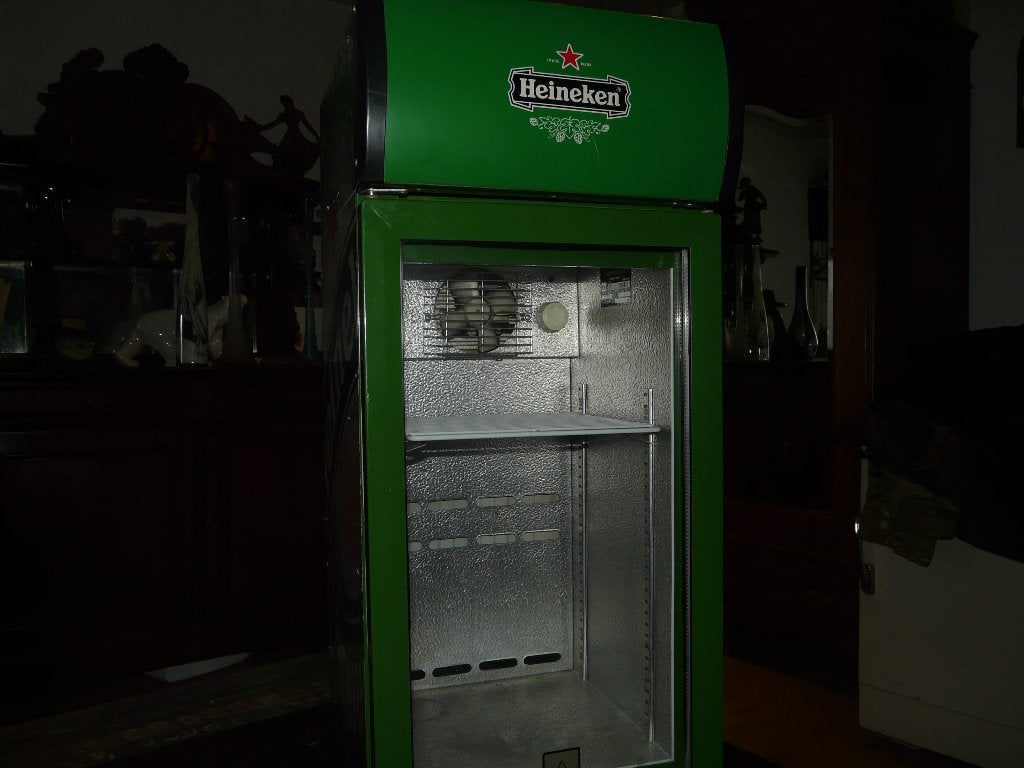 heineken koelkastje te koop, Ophalen, Minder dan 85 cm, Minder dan 75 liter, Zonder vriesvak