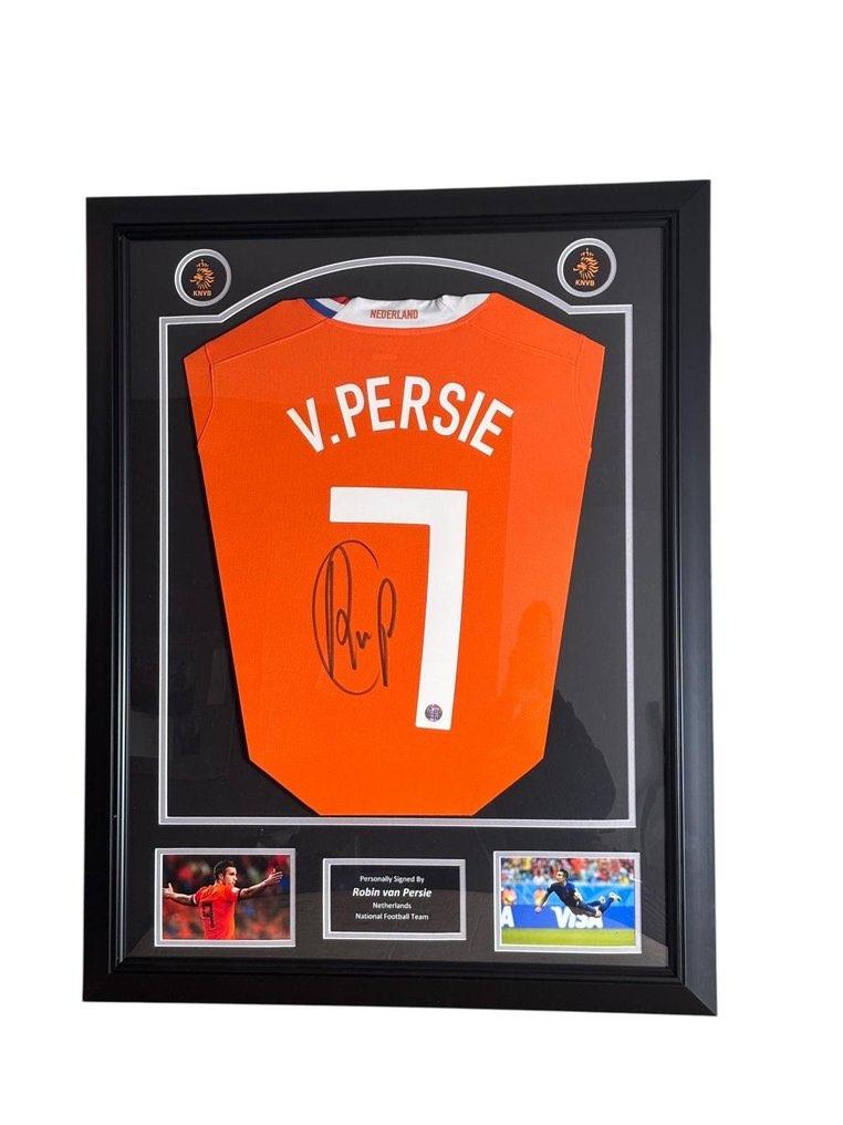Robin van Persie gesigneerd Holland 2008 shirt ingelijst, Verzamelen, Sportartikelen en Voetbal, Buitenlandse clubs, Shirt, Ophalen of Verzenden