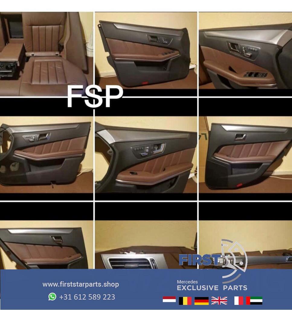 W212 E Klasse AMG E63 interieur bruin leer Mercedes stoelen, Gebruikt, -, Ophalen of Verzenden, -