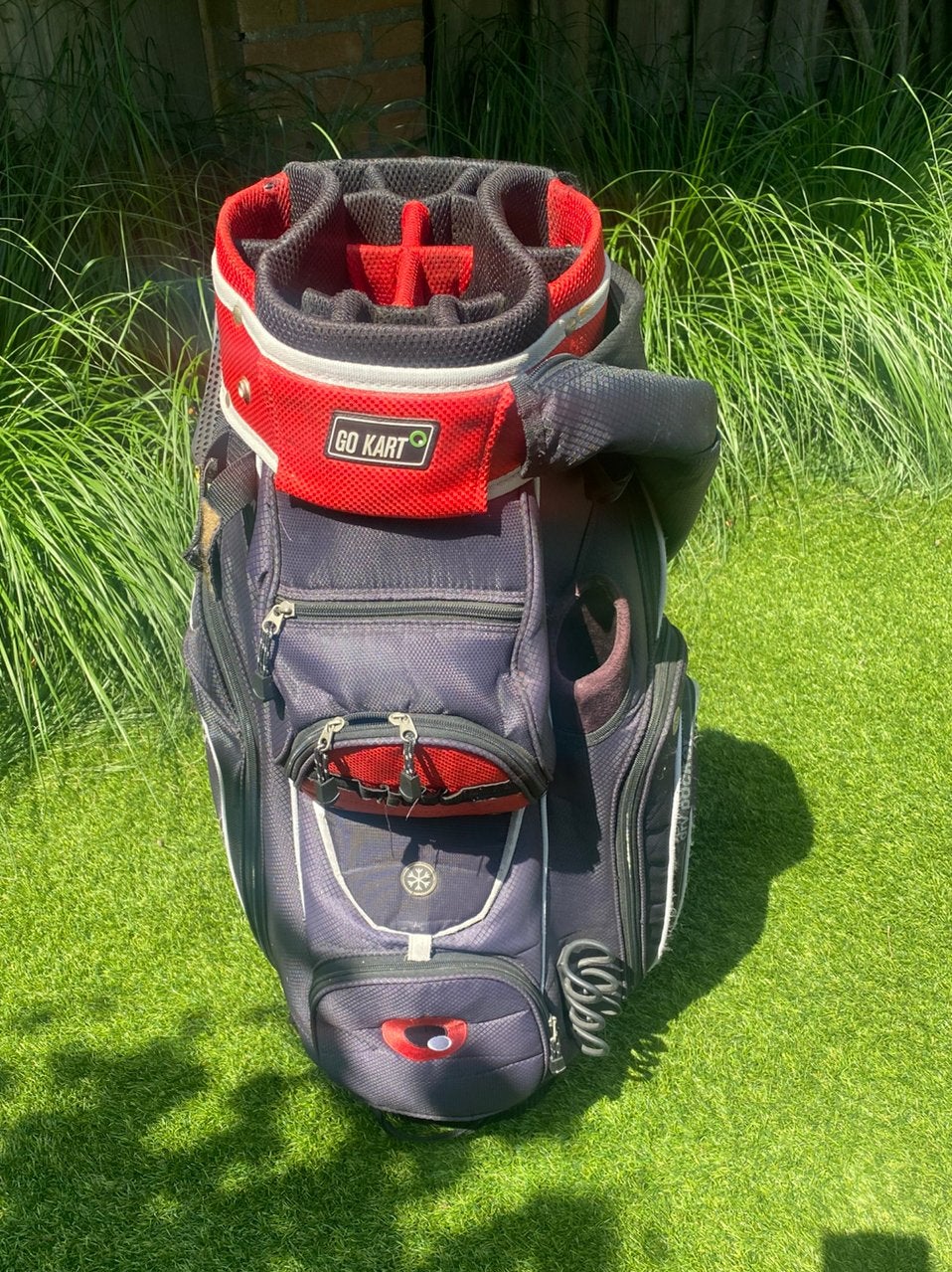Go kart cartbag 14-vaks, Ophalen of Verzenden, Zo goed als nieuw, Tas