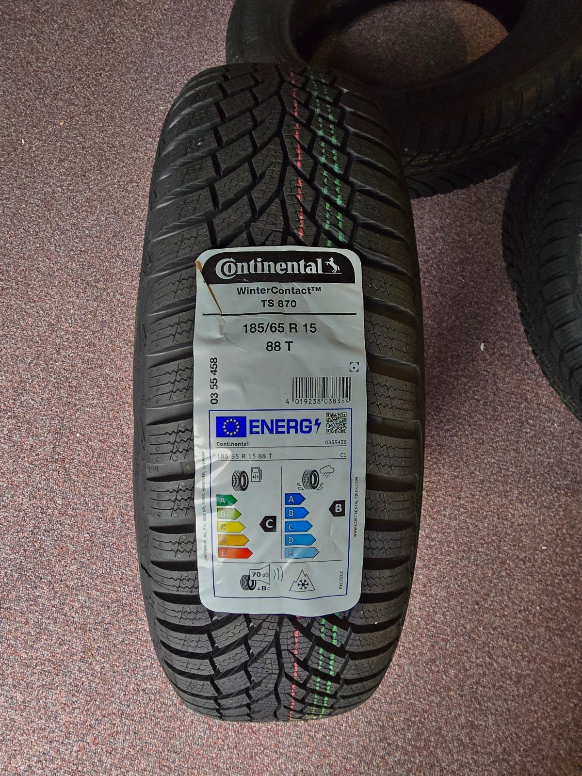 Continental WinterContact TS 870 185/65 R15 88T winterbanden, Ophalen, Nieuw