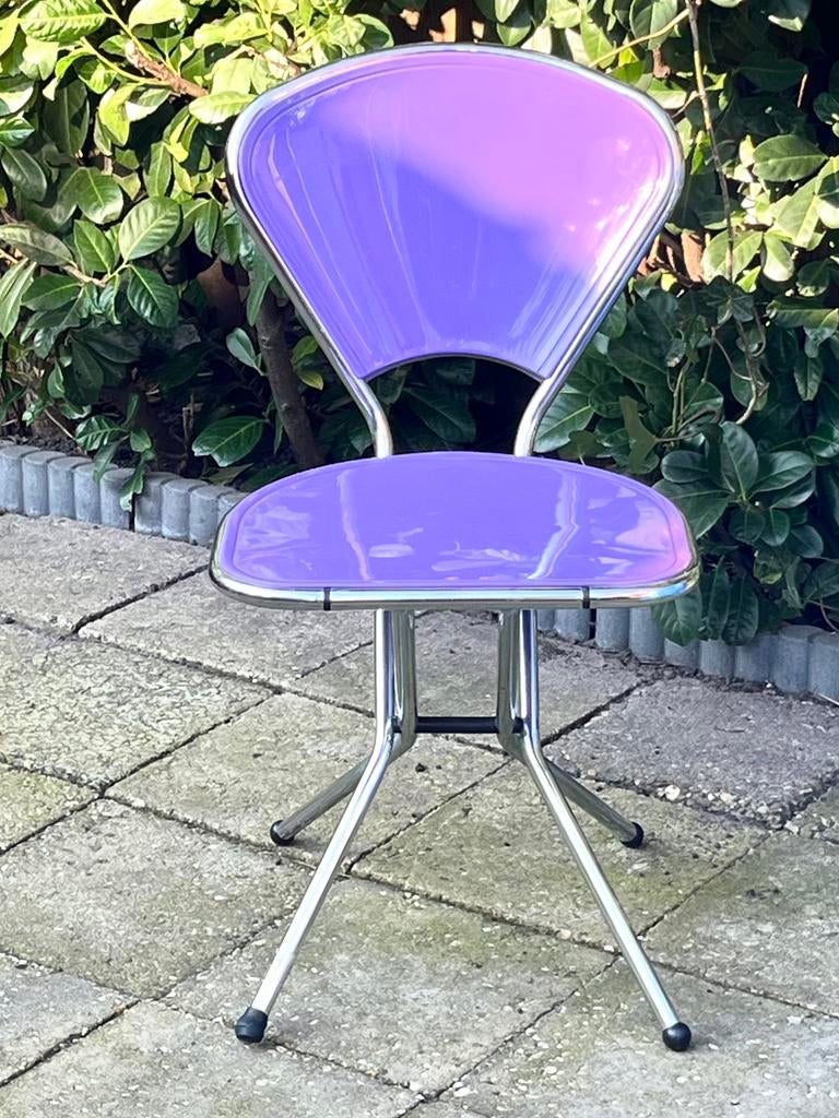 vintage Ikea Sebastian stoel, design; Niels Gammelgaard, Huis en Inrichting, Stoelen, Ophalen of Verzenden, Gebruikt, Metaal, Eén
