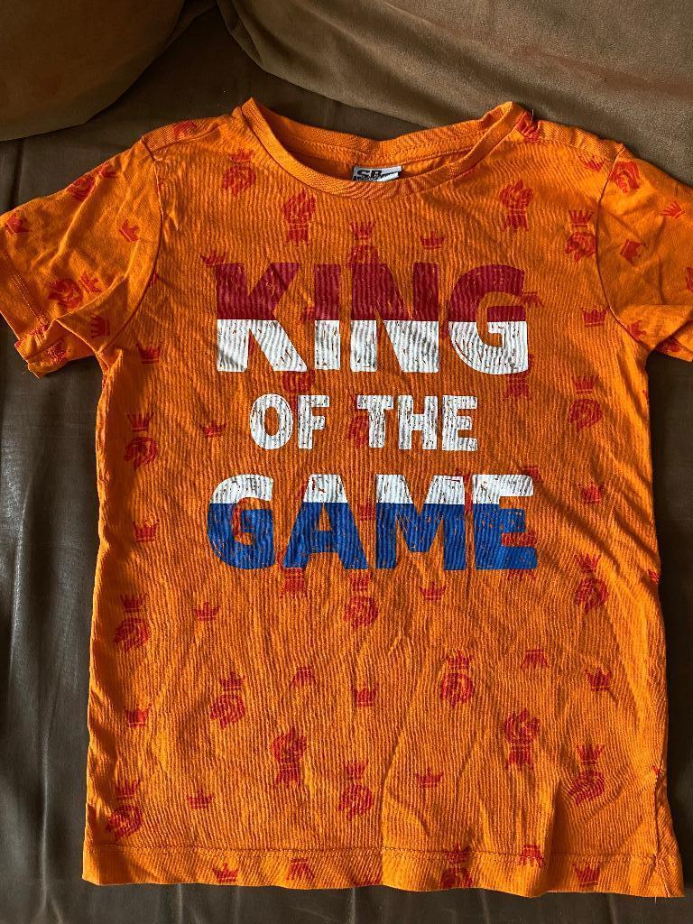 T shirt Koningsdag koningsspelen of wk voetbal 116-122, Zeeman, Jongen of Meisje, Ophalen of Verzenden, Zo goed als nieuw