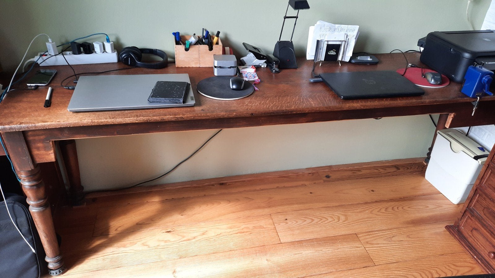 Sidetable, tafel, Ophalen, Gebruikt, Eikenhout, 50 tot 100 cm