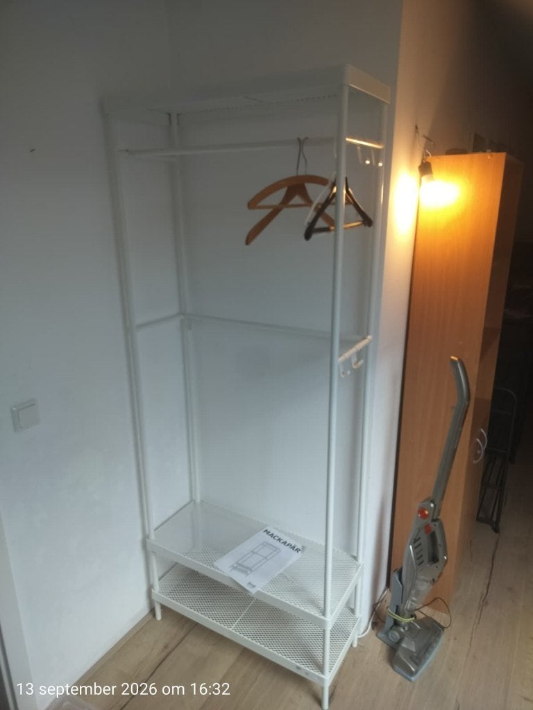 IKEA MACKAPÄR kapstok met schoenenrek - zo goed als nieuw, Ophalen, 200 cm of meer, Zo goed als nieuw, Metaal