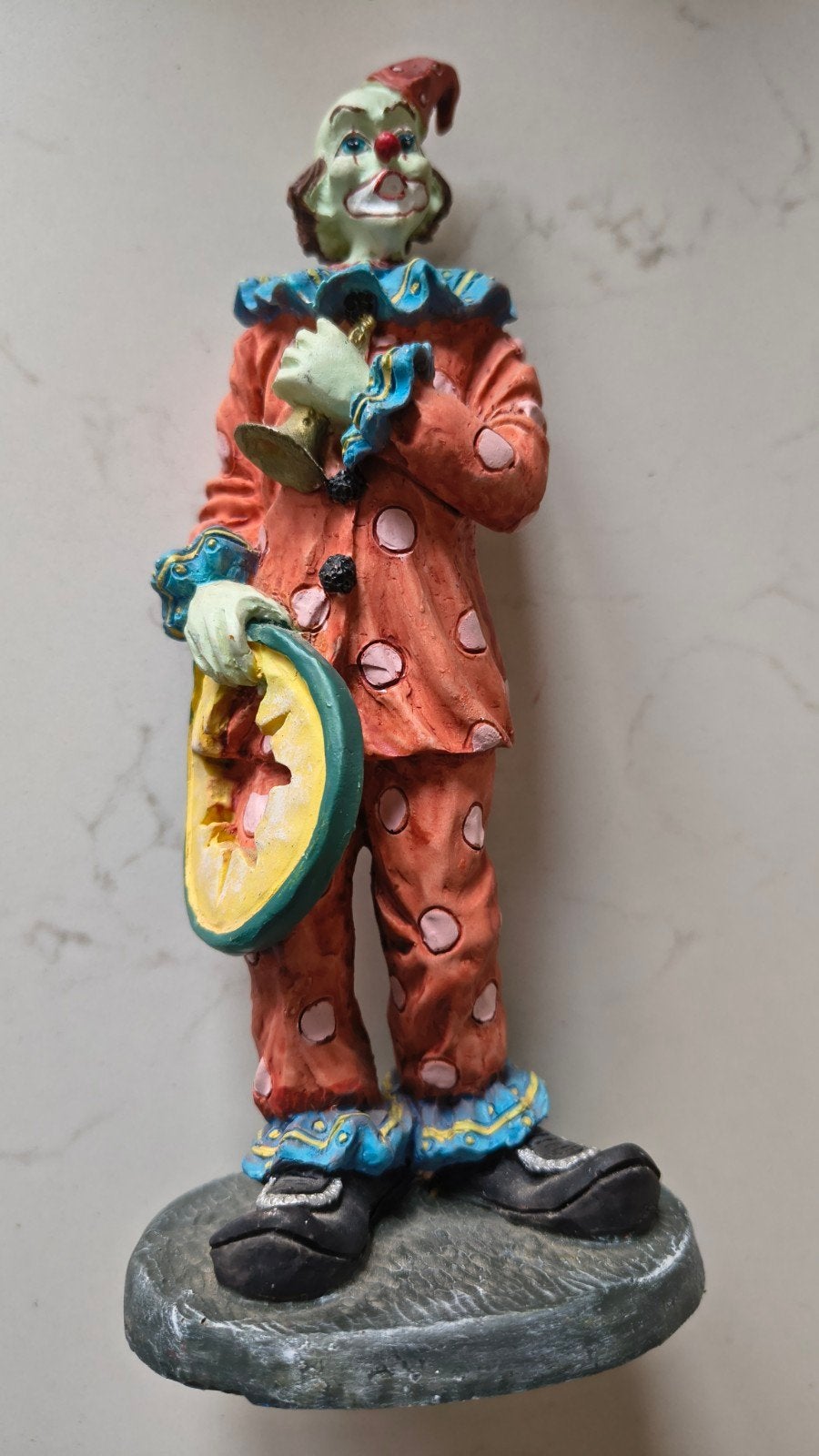 Circus clown beeldje - 21cm hoog, Ophalen of Verzenden, Zo goed als nieuw