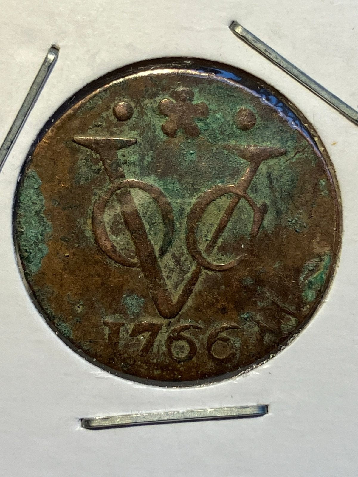VOC Duit 1766 Holland zeer fraai!, Verzenden, Vóór koninkrijk, Overige waardes, Losse munt