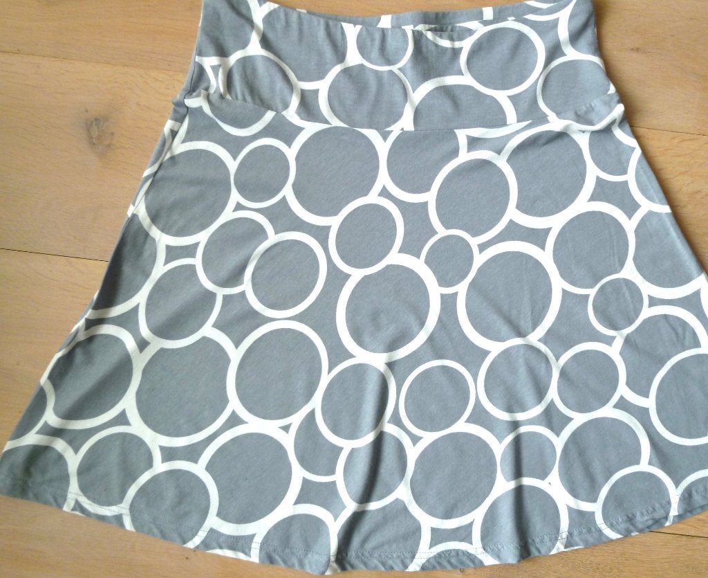 z.g.a.n. mooi grijs/wit A-lijn rokje maat 40., Maat 38/40 (M), H&M, Ophalen of Verzenden, Zo goed als nieuw