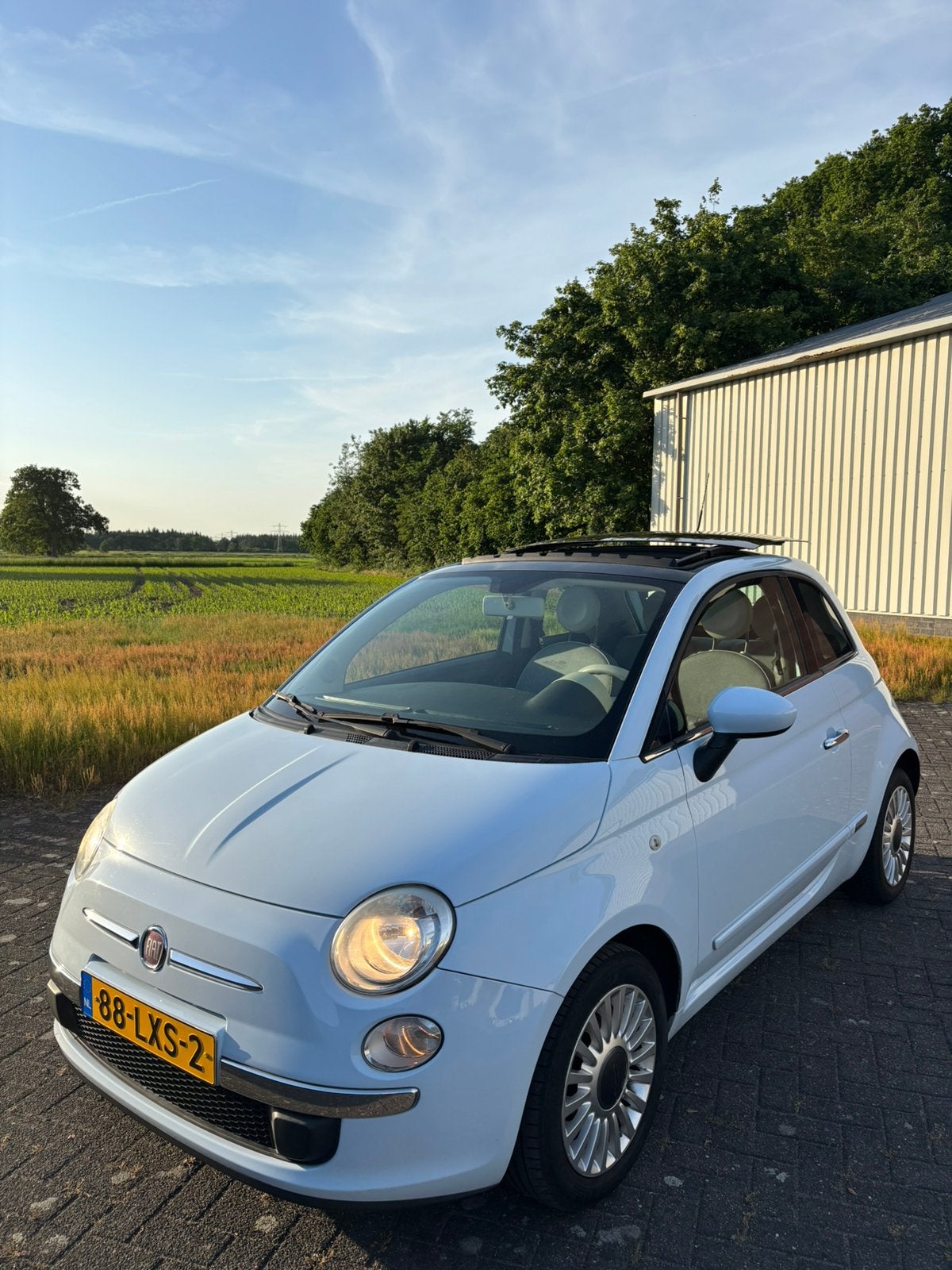 Fiat 500 1.2 C 2010 Blauw, Auto's, Fiat, Particulier, Benzine, B, Hatchback, Handgeschakeld, Origineel Nederlands, Blauw, Voorwielaandrijving