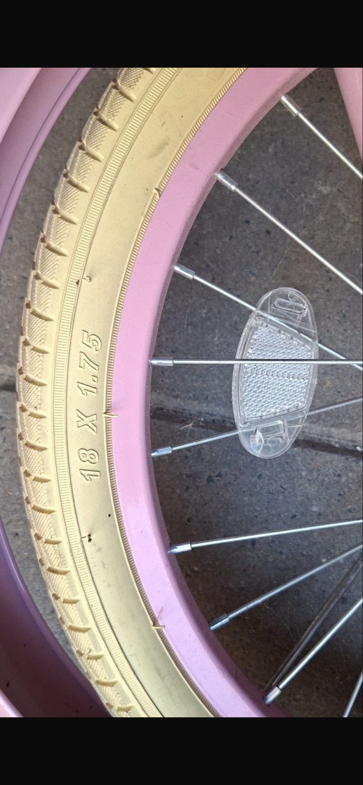 Roze kinderfiets Spirit 18 inch met mandje, Ophalen, Gebruikt, Terugtraprem, 16 tot 20 inch