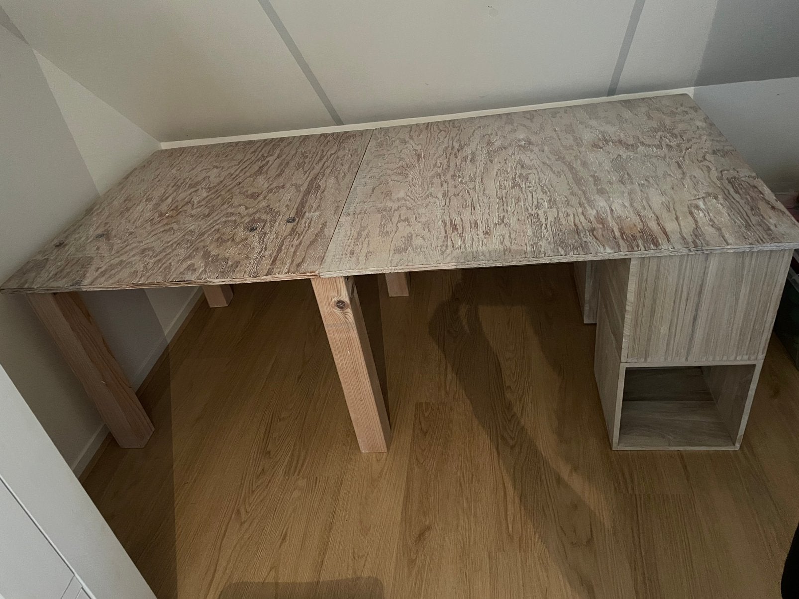 Bureau/tafel met opbergvakken, Huis en Inrichting, Bureaus, Ophalen, Zo goed als nieuw