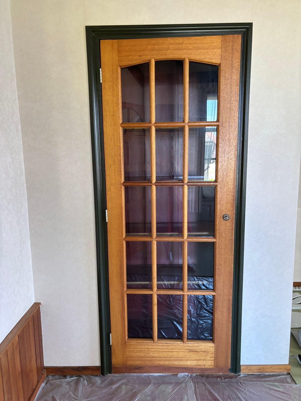 Retro authentieke vintage kast deur inclusief kozijn, Ophalen, Minder dan 80 cm, Binnendeur, Zo goed als nieuw