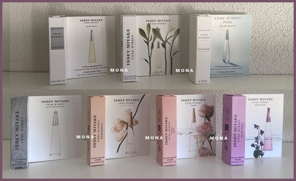 L'Eau d'Issey Femme set 7 parfum samples proefjes testers, Verzenden, Nieuw