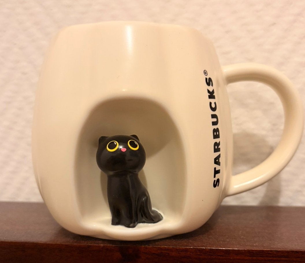 Halloweek starbucks katten mok, Keramiek, Nieuw, Starbucks, Modern