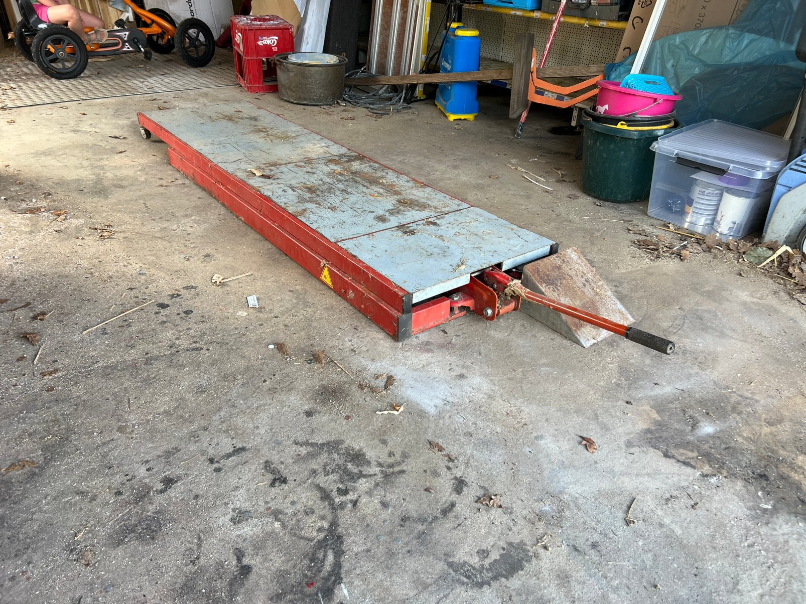 Hydraulische motorheftafel / motorhefbrug – zwaar model, Ophalen, Gebruikt