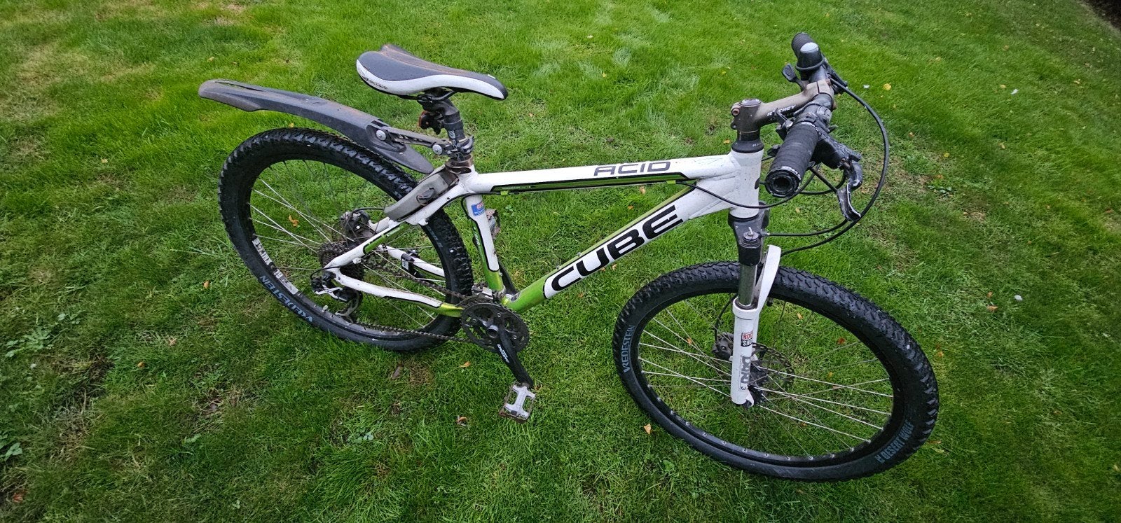 CUBE Acid Mountainbike 26 inch- Wit/Groen, Gebruikt, Hardtail, Schijfrem, Ophalen