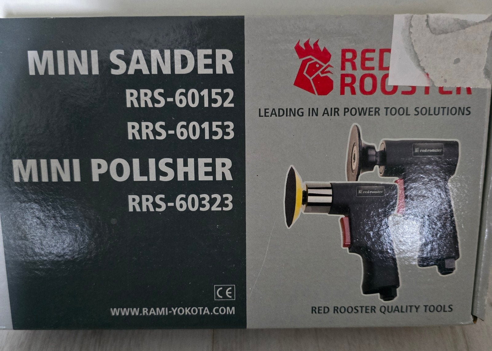 Mini lucht schuurmachine Red Rooster RRS-60152, Ophalen of Verzenden, Nieuw, Minder dan 600 watt, Vlakschuurmachine
