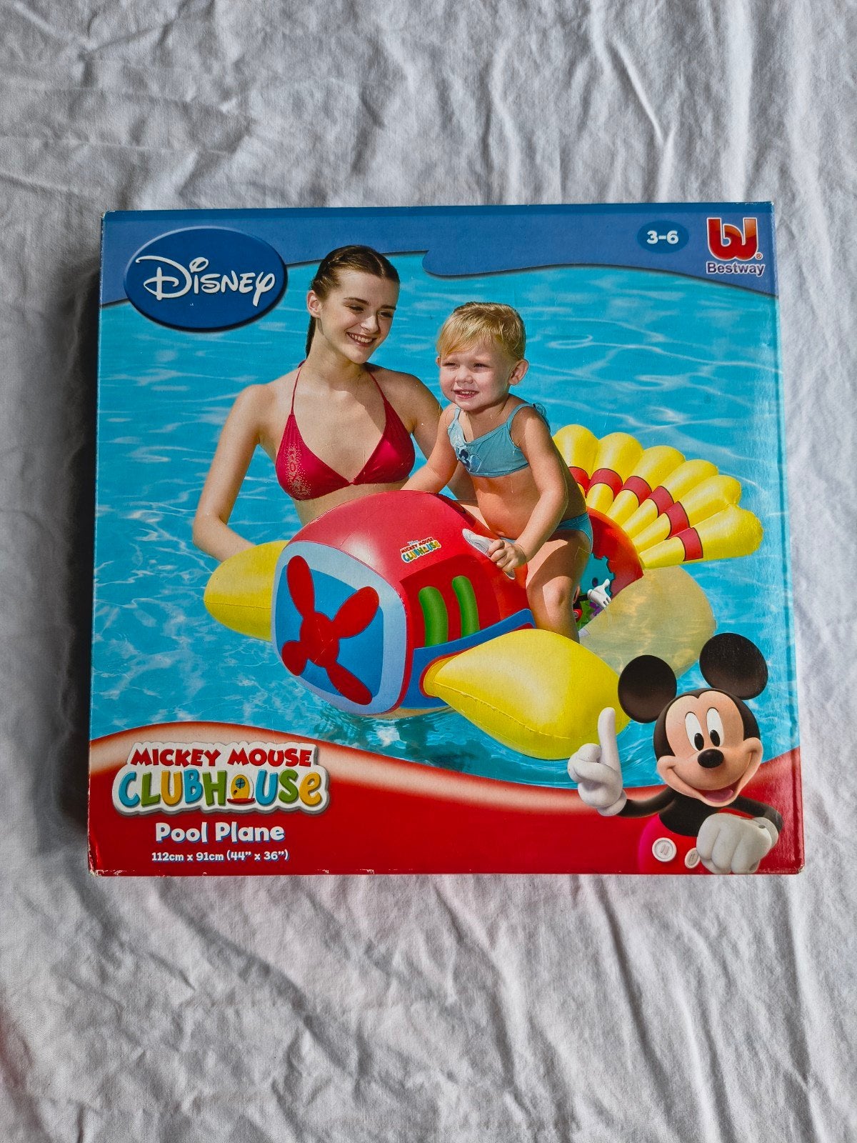 Disney Mickey Mouse Clubhouse Opblaasbaar Zwemvliegtuig, Ophalen of Verzenden, Nieuw