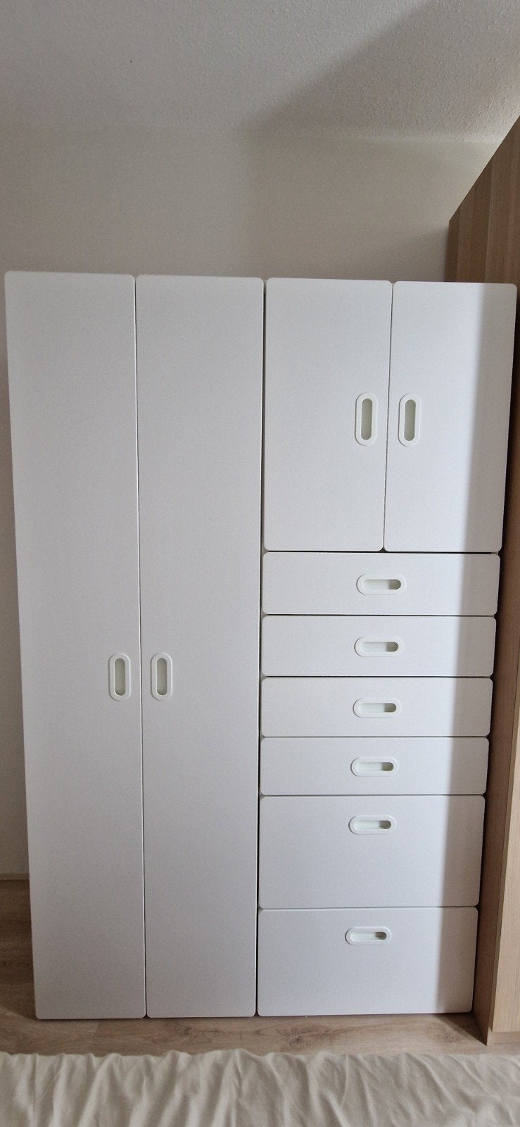 IKEA kledingkast wit – 6 lades met organizers + hanggedeelte, Huis en Inrichting, Ophalen, Zo goed als nieuw