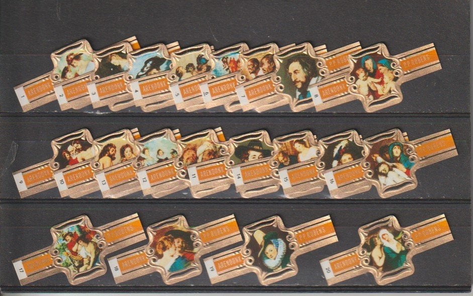 reeks 912  rubens   1-20    sigarenbanden, Ophalen of Verzenden, Zo goed als nieuw, Sigarenbandjes