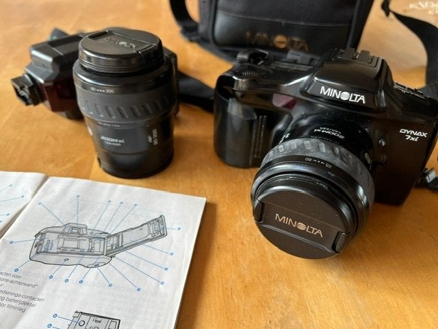 Minolta analoge spiegelreflexcamera dynax 7xi, Audio, Tv en Foto, Ophalen, Gebruikt, Spiegelreflex, Minolta