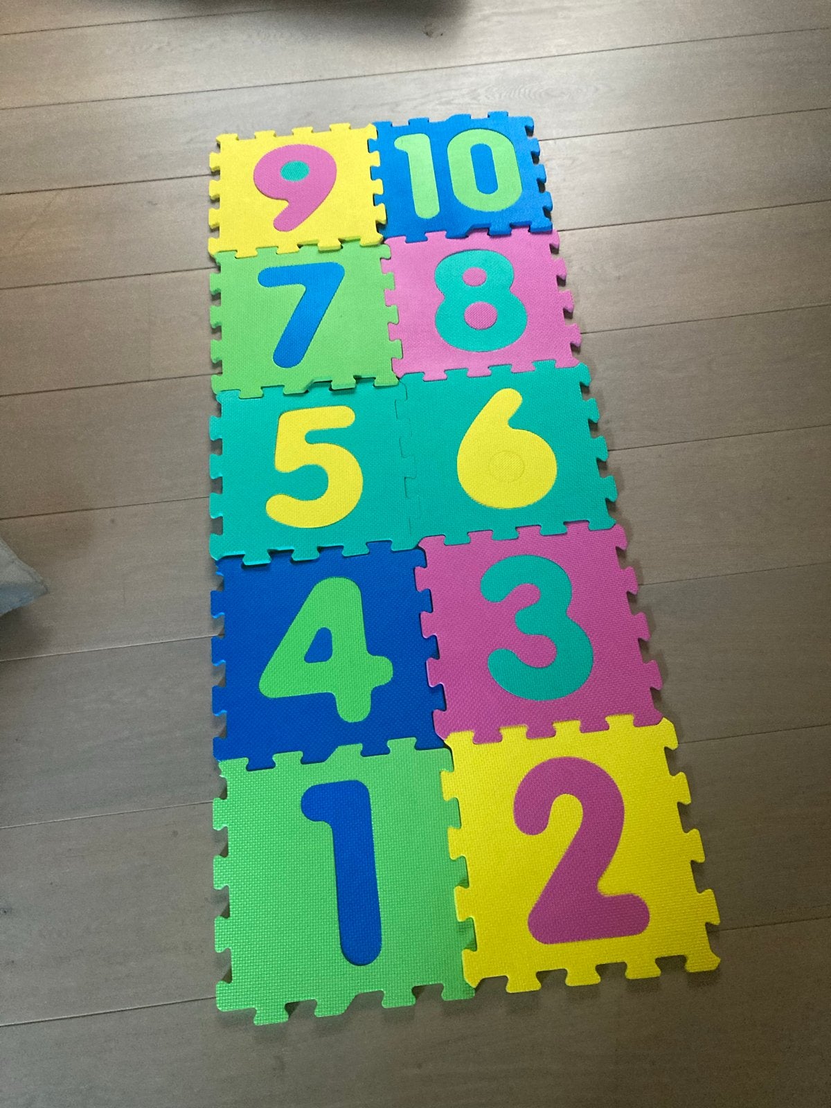 Cijfermatten Speelmat Puzzelmat Nummers 1-10, Ophalen of Verzenden, Zo goed als nieuw