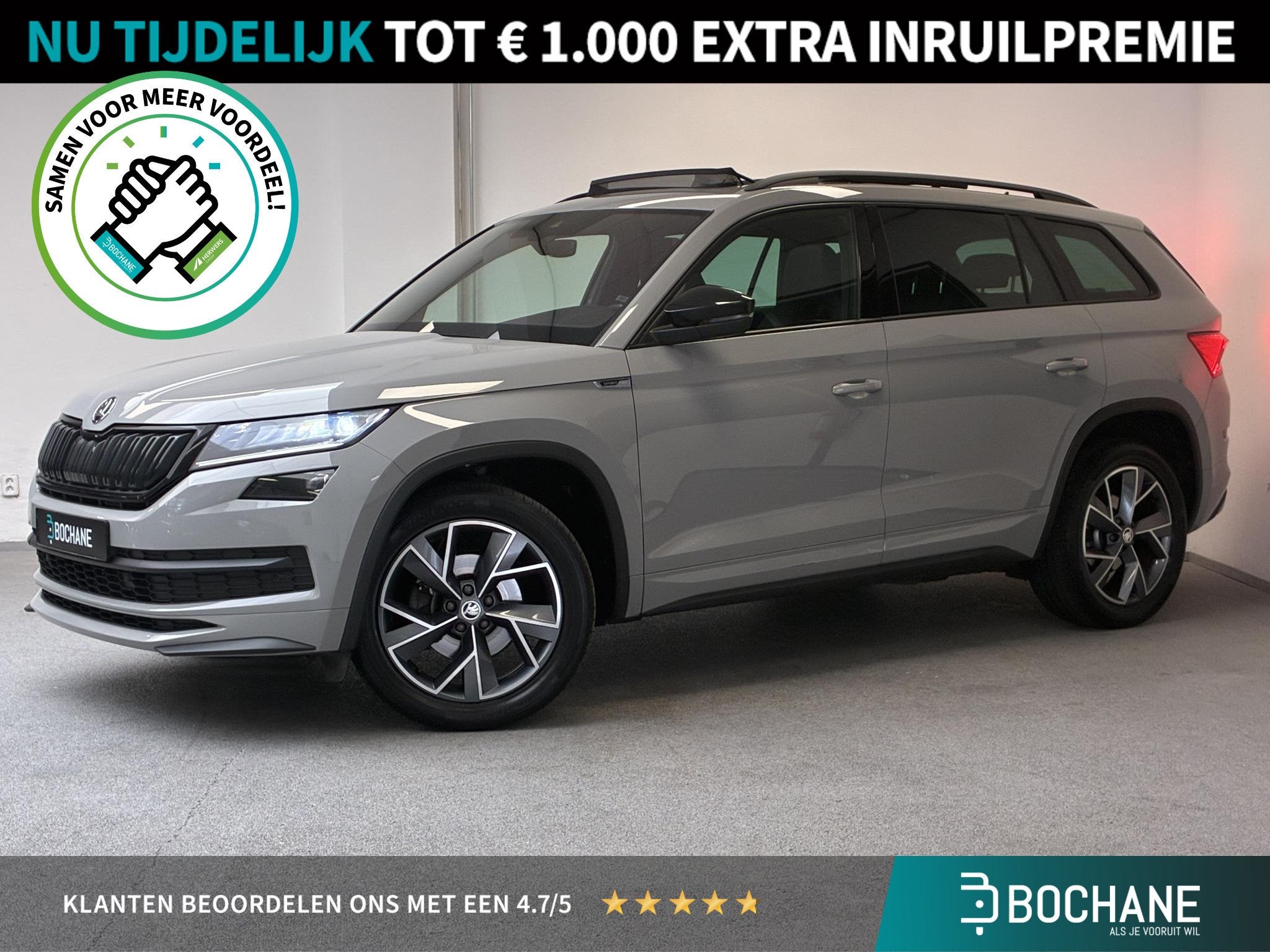 Skoda Kodiaq 1.5 TSI Sportline Business | TREKHAAK | PANO |, Auto's, 4 cilinders, 150 pk, Origineel Nederlands, Bedrijf