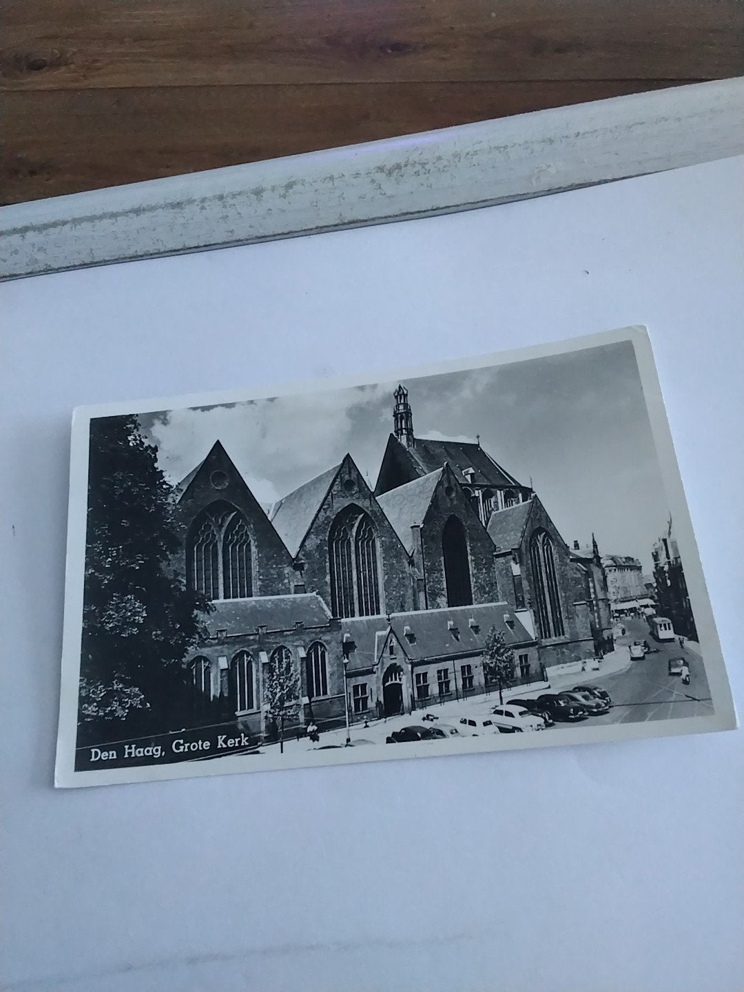 Oude ansichtkaart Grote Kerk Den Haag - Gelopen, Ophalen of Verzenden