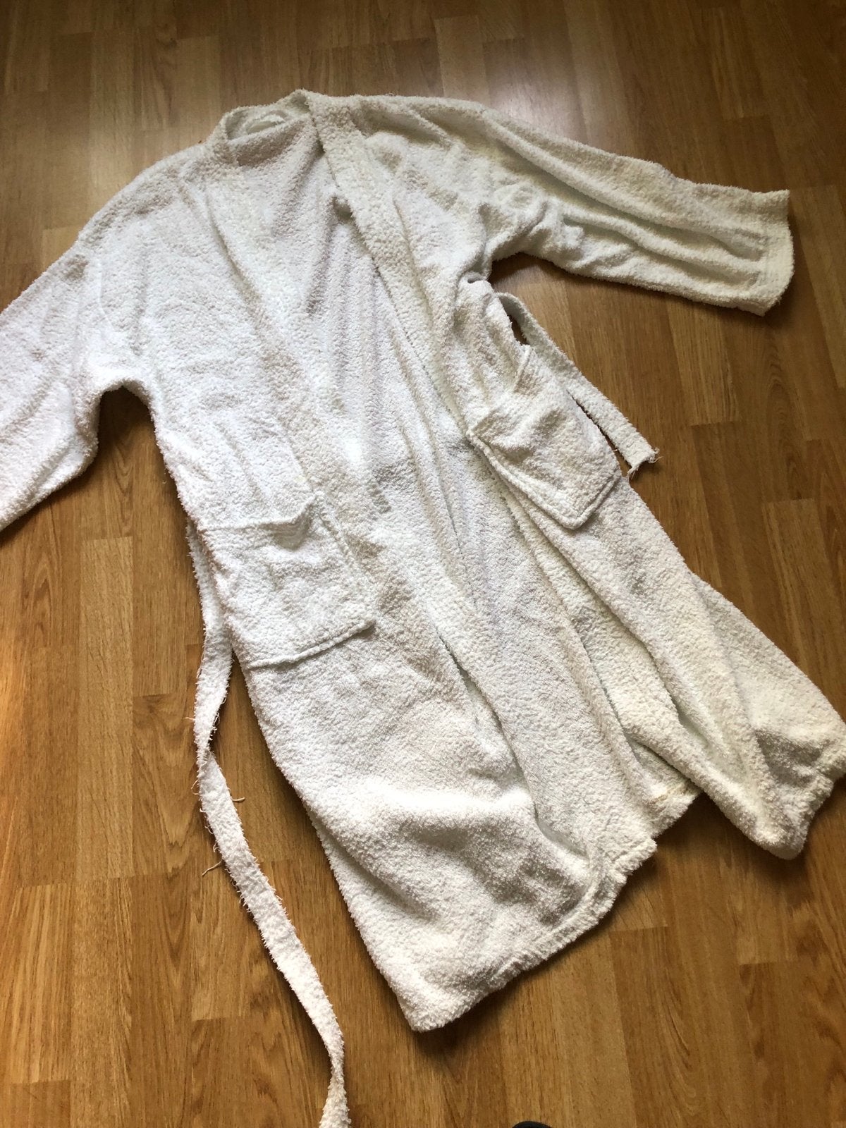 Witte badstof badjas, Ophalen of Verzenden, Gedragen