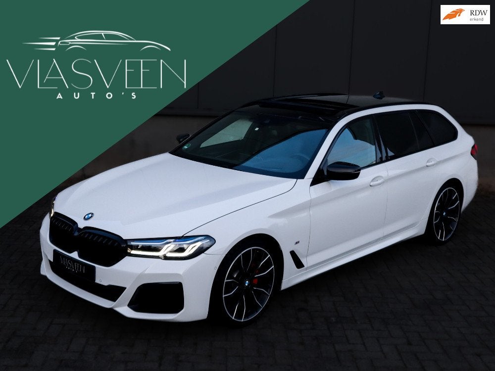 BMW 5-serie Touring 520i High Executive M-Sport/Panorama/Lee, Auto's, BMW, Automaat, 1998 cc, Achterwielaandrijving, Gebruikt