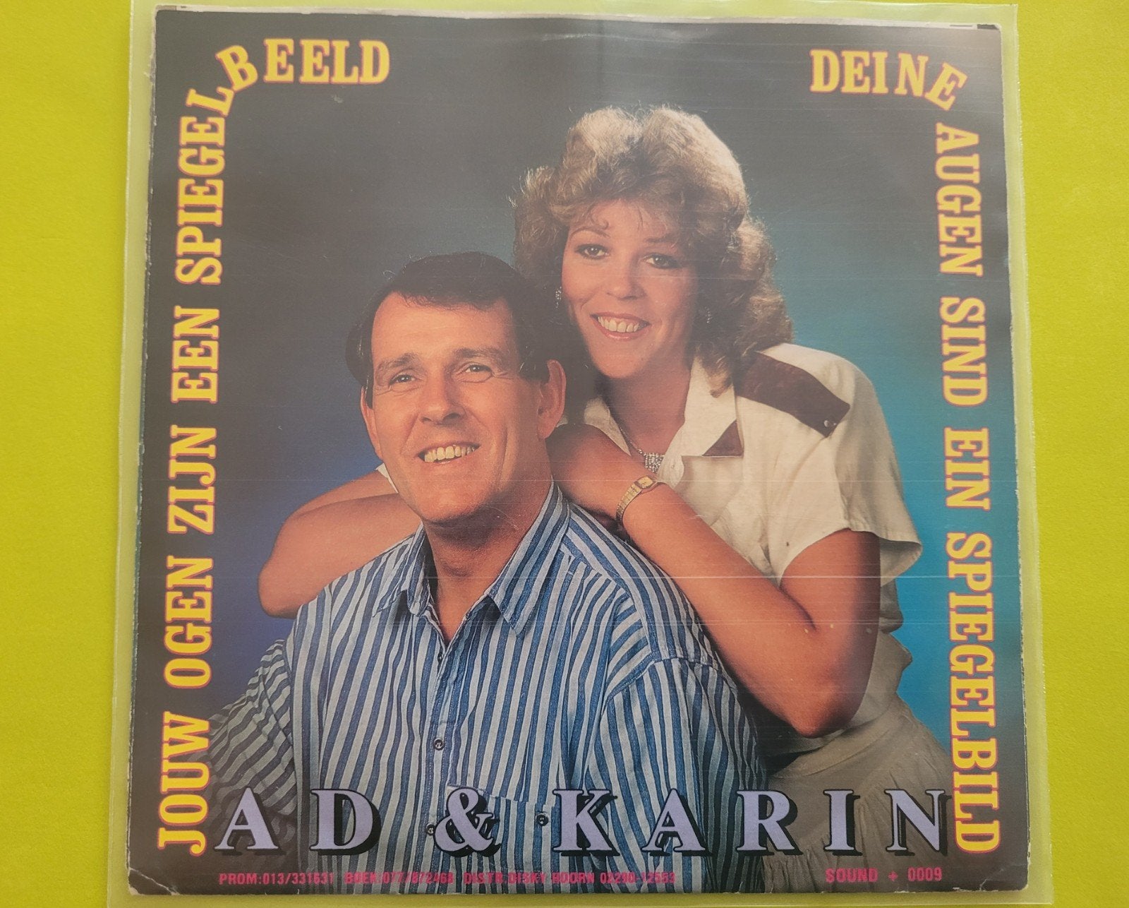 Ad en Jatin  - Jouw ogen zijn een spiegelbeeld ., Cd's en Dvd's, Vinyl | Nederlandstalig, Ophalen, Zo goed als nieuw, Overige formaten