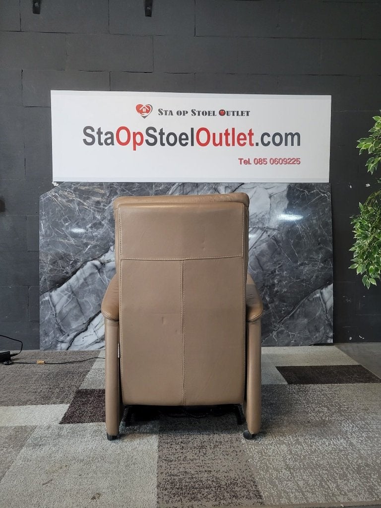 Staopstoel Prominent Vancouver Leder Taupe, Minder dan 50 cm, Gebruikt, Minder dan 75 cm, Leer