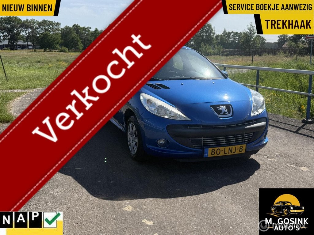 Peugeot 206 + 1.4 5Deurs Airco Cruis Trekhaak Apk Nieuw nap, 206+, 31 €/maand, 4 cilinders, Blauw