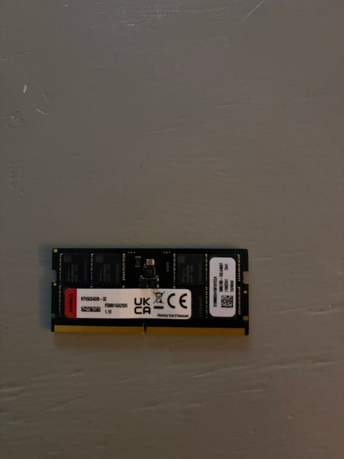 Kingston fury 32GB DDR5 Ram. Sodimm 5600 mhz, Ophalen of Verzenden, Zo goed als nieuw, Laptop
