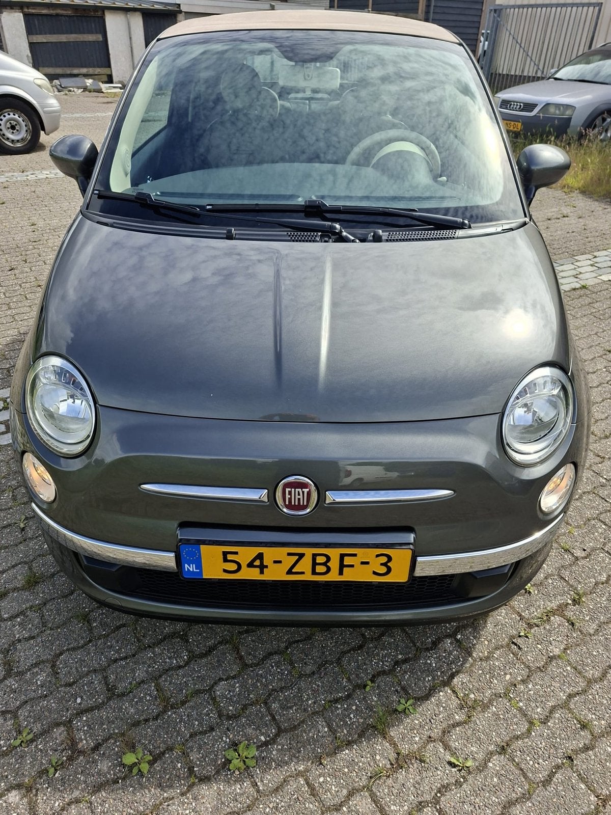 Fiat 500 0.8 Dualogic C 2012 Grijs, Auto's, Fiat, Bedrijf, Benzine, A, Hatchback, Handgeschakeld, Origineel Nederlands, Zilver of Grijs