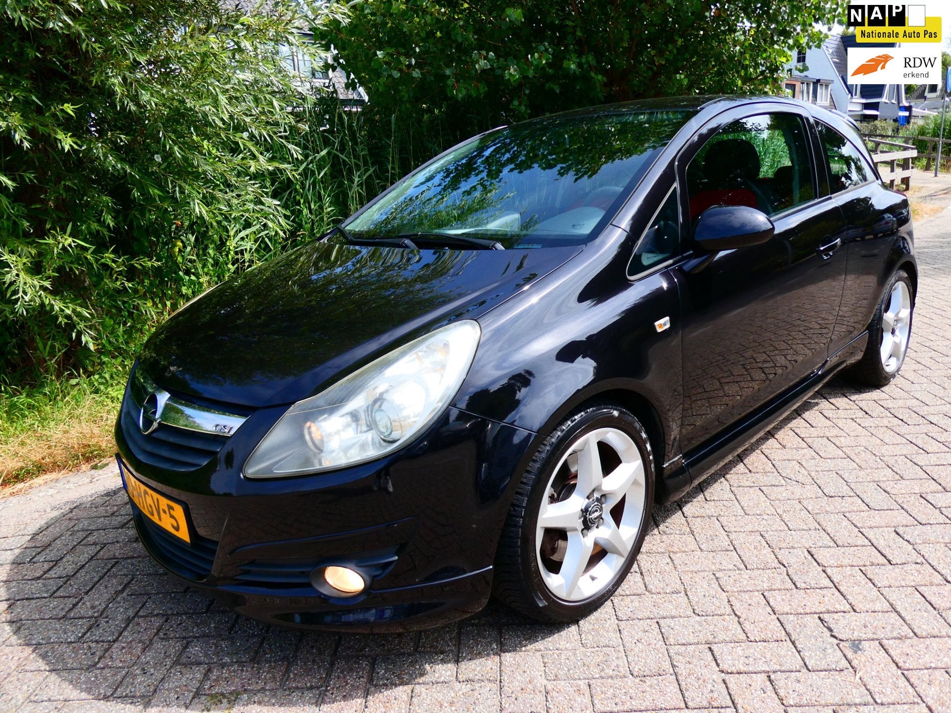 Opel Corsa 1.6-16V GSI 150pk Clima 120.000km. NAP 6-bak Geen, Auto's, Stof, Gebruikt, 4 cilinders, Zwart