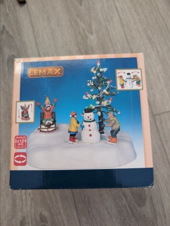 lemax sleeën en sneeuwpop maken, Ophalen of Verzenden