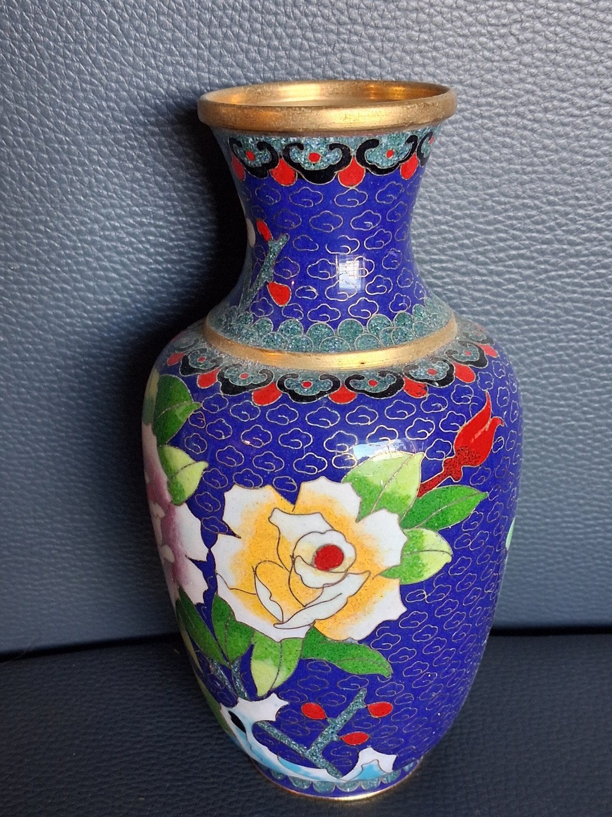 Vintage Chinese cloisonné vaas, Ophalen of Verzenden