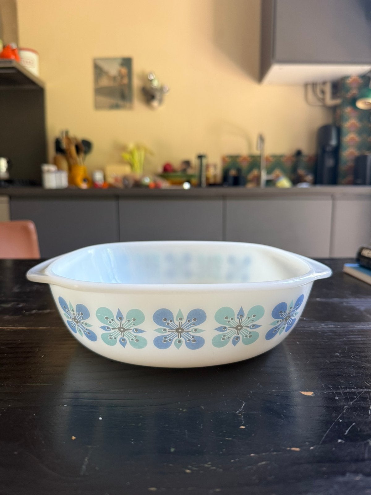 Vintage Schott Mainz / Jena Glas ovenschaal – Jaren 70, Gebruikt, Overige merken, Vintage, Ophalen of Verzenden