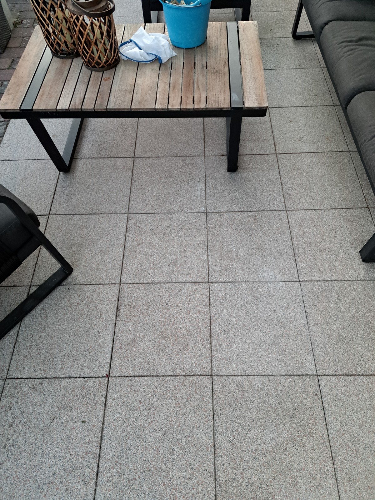 Terrastegels gratis af te halen., Tuin en Terras, Ophalen, Gebruikt, Beton, Terrastegels