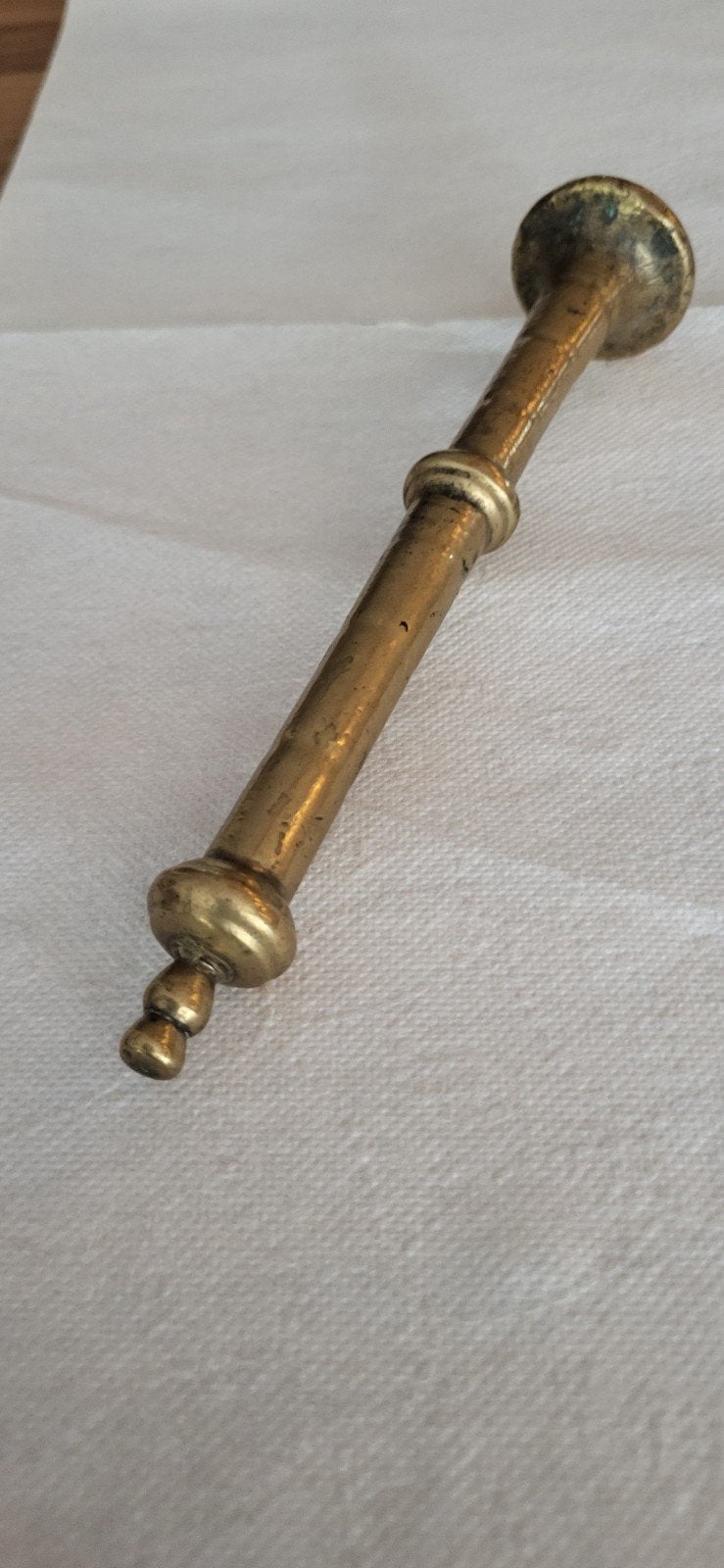 Antieke bronzen vijzelstamper, Antiek en Kunst, Ophalen of Verzenden