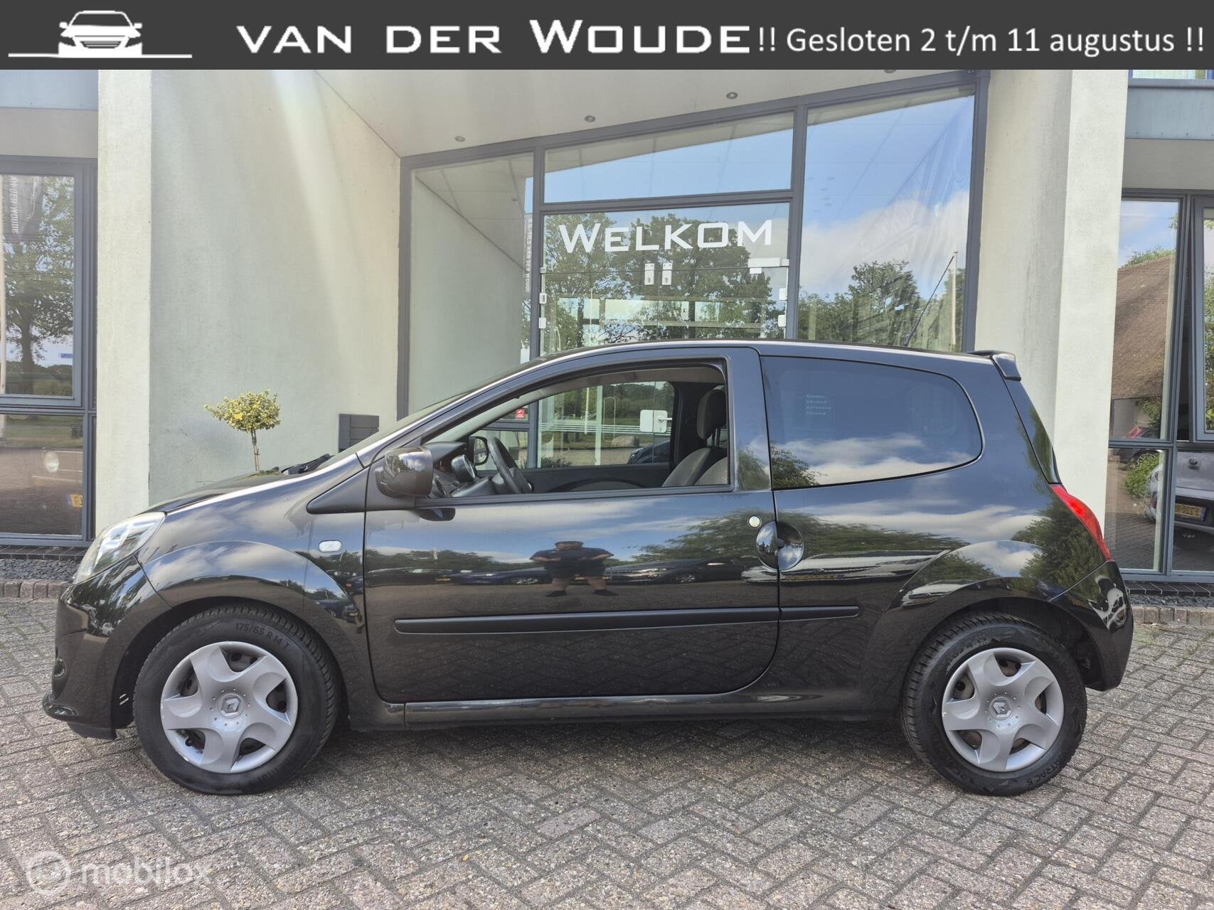Renault Twingo 1.2-16V Night & Day 2011 Airco|Cruise!, 4 cilinders, Startonderbreker, 4 stoelen, Zwart