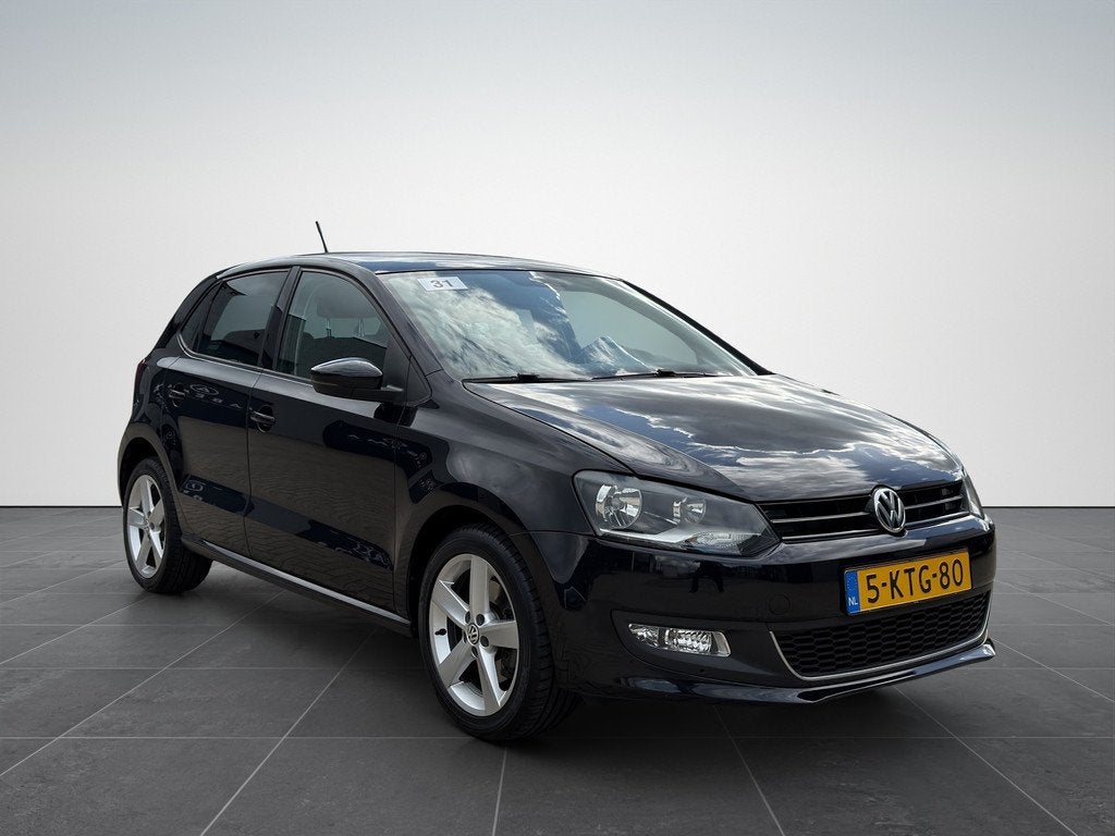 Volkswagen Polo 1.2 TSI Highline DSG|Clima|Cruise|Trekhaak, Auto's, Euro 5, 4 cilinders, 1036 kg, Zwart