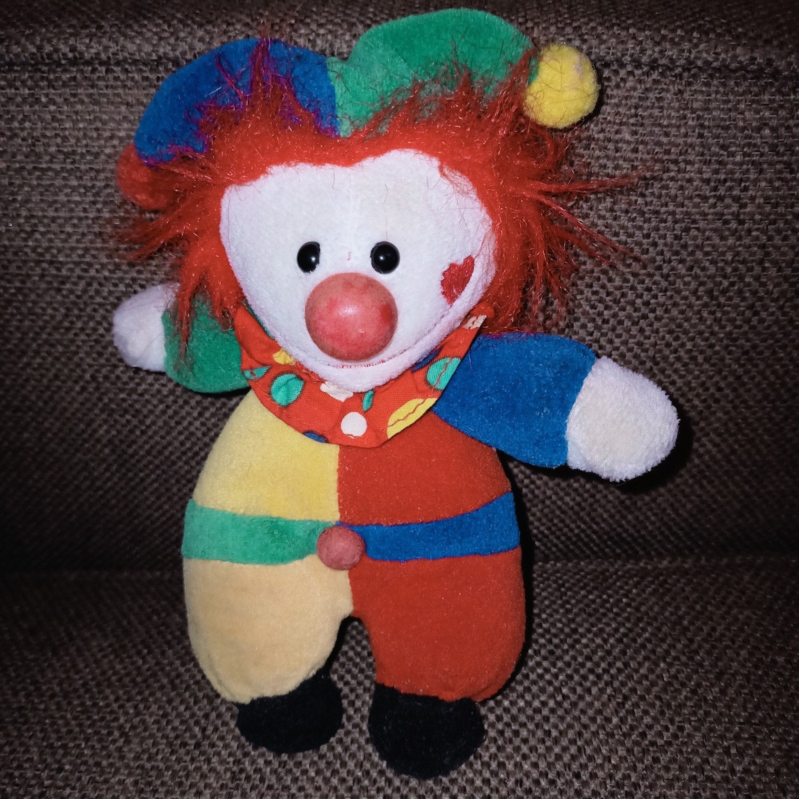 Vintage happy horse clown. 1993, Gebruikt, Ophalen of Verzenden, Wasbaar, Meerkleurig