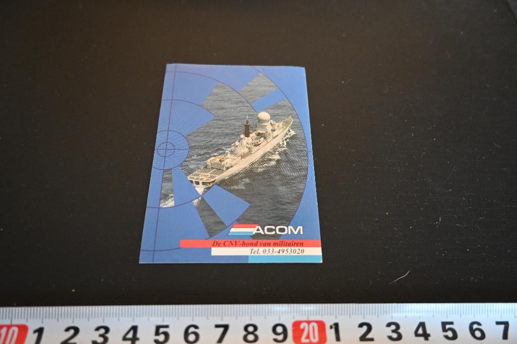 sticker Leger ACOM De CNV bond van militairen, Ophalen, Zo goed als nieuw, Sticker