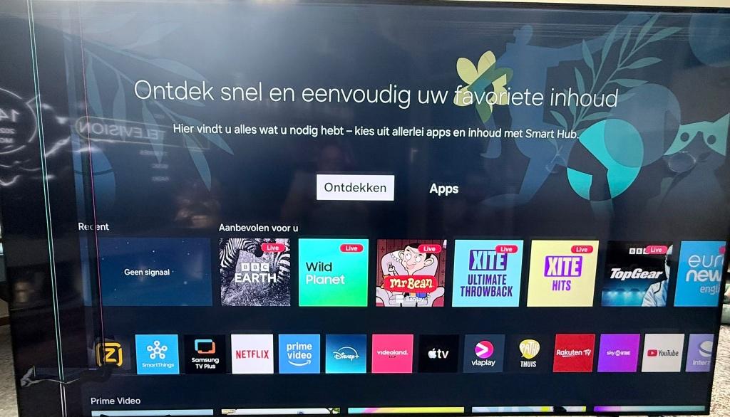 Samsung 85 inch Crystal UHD TV – Schermschade maar werkend, Ophalen, 50 Hz, Samsung, 100 cm of meer