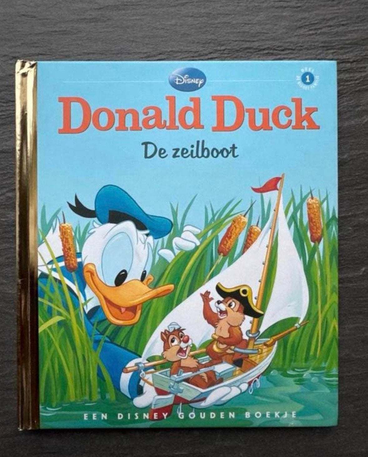 Donald Duck: De zeilboot - Gouden Boekje, Ophalen of Verzenden, Donald Duck, Zo goed als nieuw, Overige typen