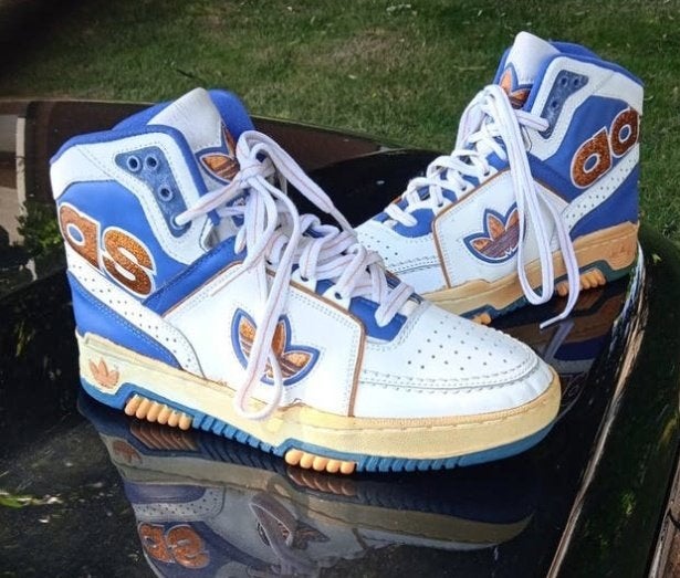 Vintage 1986 Adidas ecstasy high sneakers, Wit, Ophalen of Verzenden, Adidas, Sneakers of Gympen